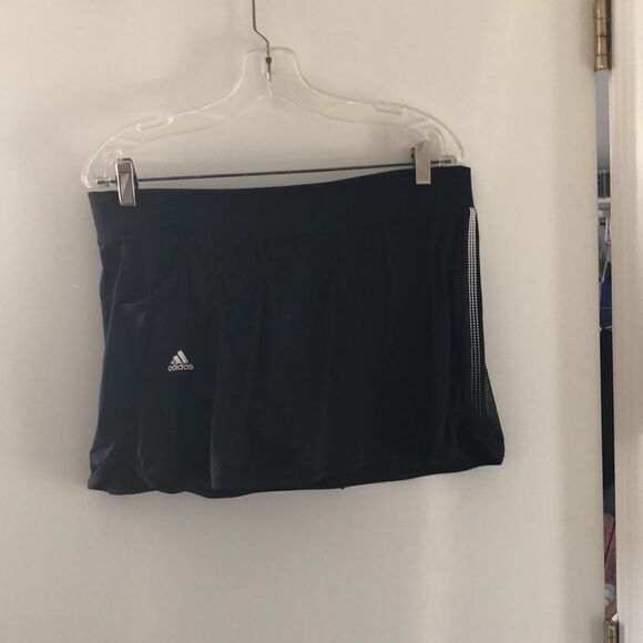 Adidas Climalite  Tennis Skort Size L Black GUC - Picture 2 of 8